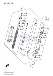 GSF-1250S ABS BANDIT EU drawing FRONT FORK DAMPER