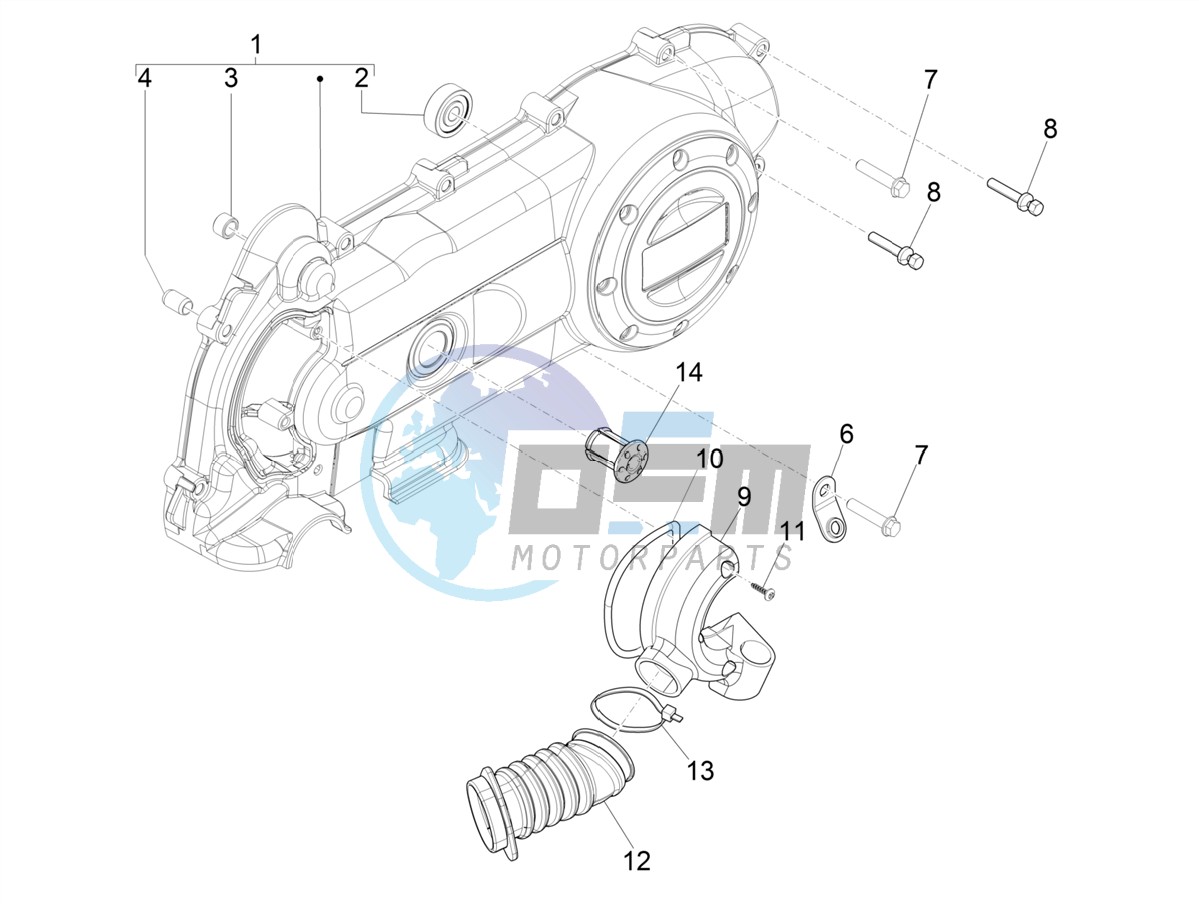 Crankcase cover - Crankcase cooling