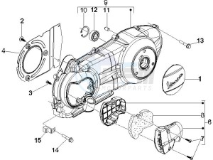 GTS 250 ABS UK drawing Crankcase cover and cooling