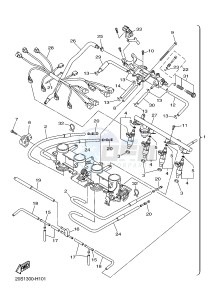 XJ6FA 600 DIVERSION F (ABS) (1DG7 1DG8) drawing INTAKE 2