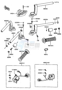 ZG 1000 A [CONCOURS] (A7-A9) [CONCOURS] drawing HANDLEBAR