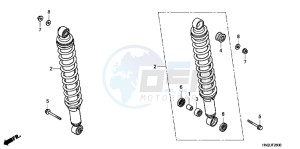 TRX500FAD TRX500FA Europe Direct - (ED) drawing REAR CUSHION