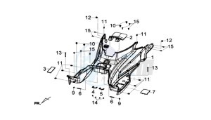 GTS 300i drawing FOOTREST