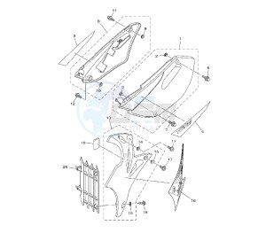 YZ 85 drawing SIDE COVER