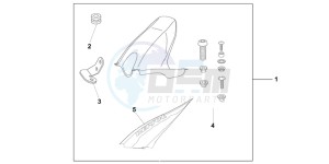 CBR1000RRB drawing HUGGER REPSOL REPLI CA