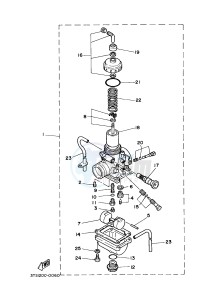 DT175 (3TSW) drawing CARBURETOR