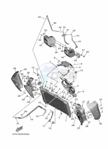 MT-09 MTN890D-U (BNF1) drawing RADIATOR & HOSE