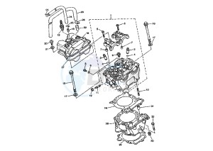 YZ F 450 drawing CYLINDER HEAD