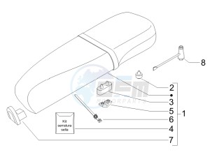 LX 50 2T D drawing Saddle - Tool roll