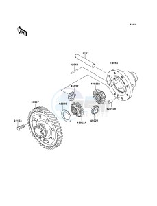 MULE_610_4X4 KAF400A8F EU drawing Differential