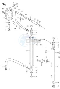 DF 90 drawing Fuel Injector (S/N 151861 & Older)