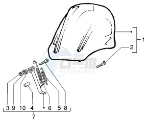 Runner 200 VXR 4t drawing Windshield kit-stand kit