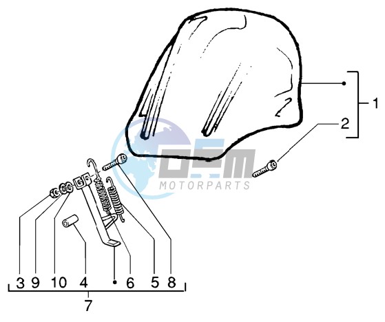 Windshield kit-stand kit