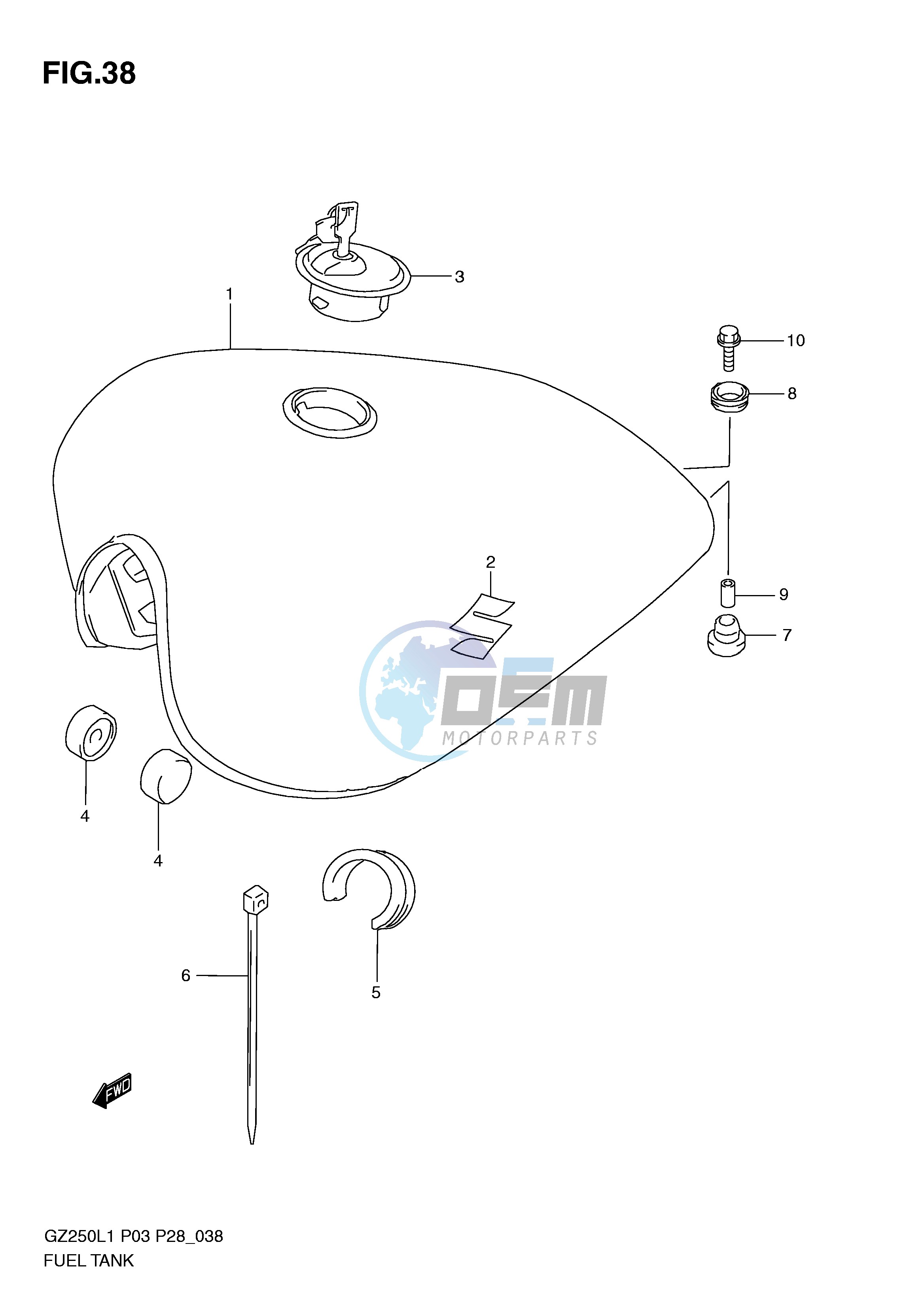 FUEL TANK (MODEL P28)