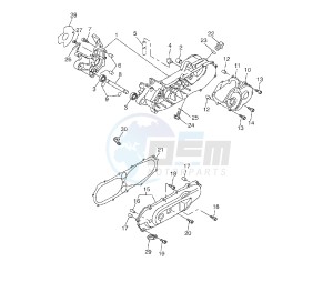 BW'S NAKED 50 drawing CRANKCASE