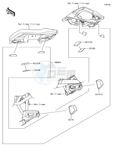 VERSYS 650 ABS KLE650FHFA XX (EU ME A(FRICA) drawing Accessory(Bag Fitting Kit)