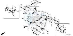 CB500F Europe Direct - (ED) drawing FRONT FENDER