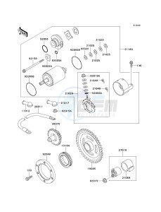 KVF 400 C [PRAIRIE 400 4X4] (C1-C4) [PRAIRIE 400 4X4] drawing STARTER MOTOR