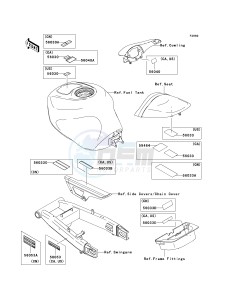 ZX 636 B [NINJA ZX-6R[ (B1-B2) [NINJA ZX-6R drawing LABELS