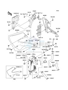 KX85 / KX85 II KX85B9F EU drawing Radiator