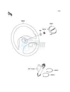 MULE_600 KAF400B7F EU drawing Steering Wheel