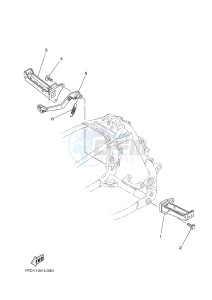 YFZ450 YFZ450B (1PD2 1PD3 1PD1) drawing STAND & FOOTREST