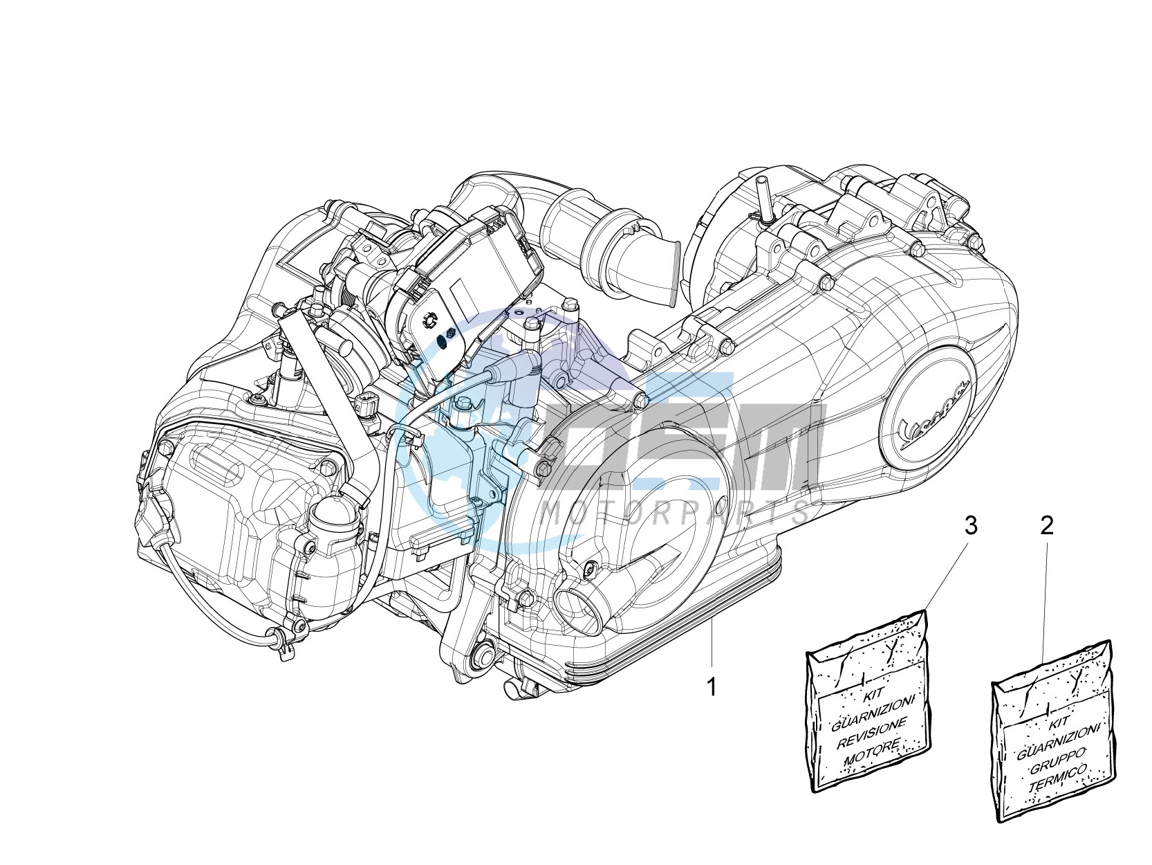 Engine, assembly