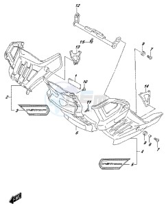 DL650 drawing UNDER COWLING (DL650XAUEL7 E21)