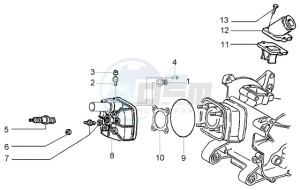 NRG 50 power DD drawing Cylinder head - Induction pipe