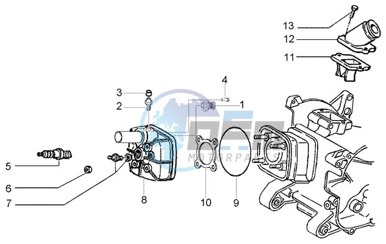 Cylinder head - Induction pipe