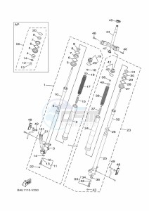 XTZ690 TENERE 700 (BHLA) drawing FRONT FORK