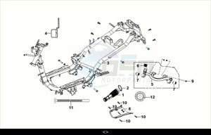 FIDDLE II 50 EFI (AF05W6-NL) (M2) drawing FRAME BODY - ENGINE HANGE