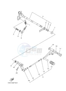 YZF-R3A 321 R3 (B02B B02C) drawing SHIFT SHAFT