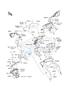 ZX 1000 E [NINJA ZX-10R] (E8F-E9FA) 0E9FA drawing COWLING