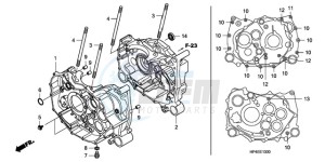 TRX420FEA Europe Direct - (ED / 2ED 4WD) drawing CRANKCASE