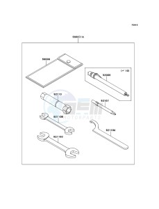 MULE_4010_TRANS_4X4_DIESEL KAF950GDF EU drawing Owner's Tools