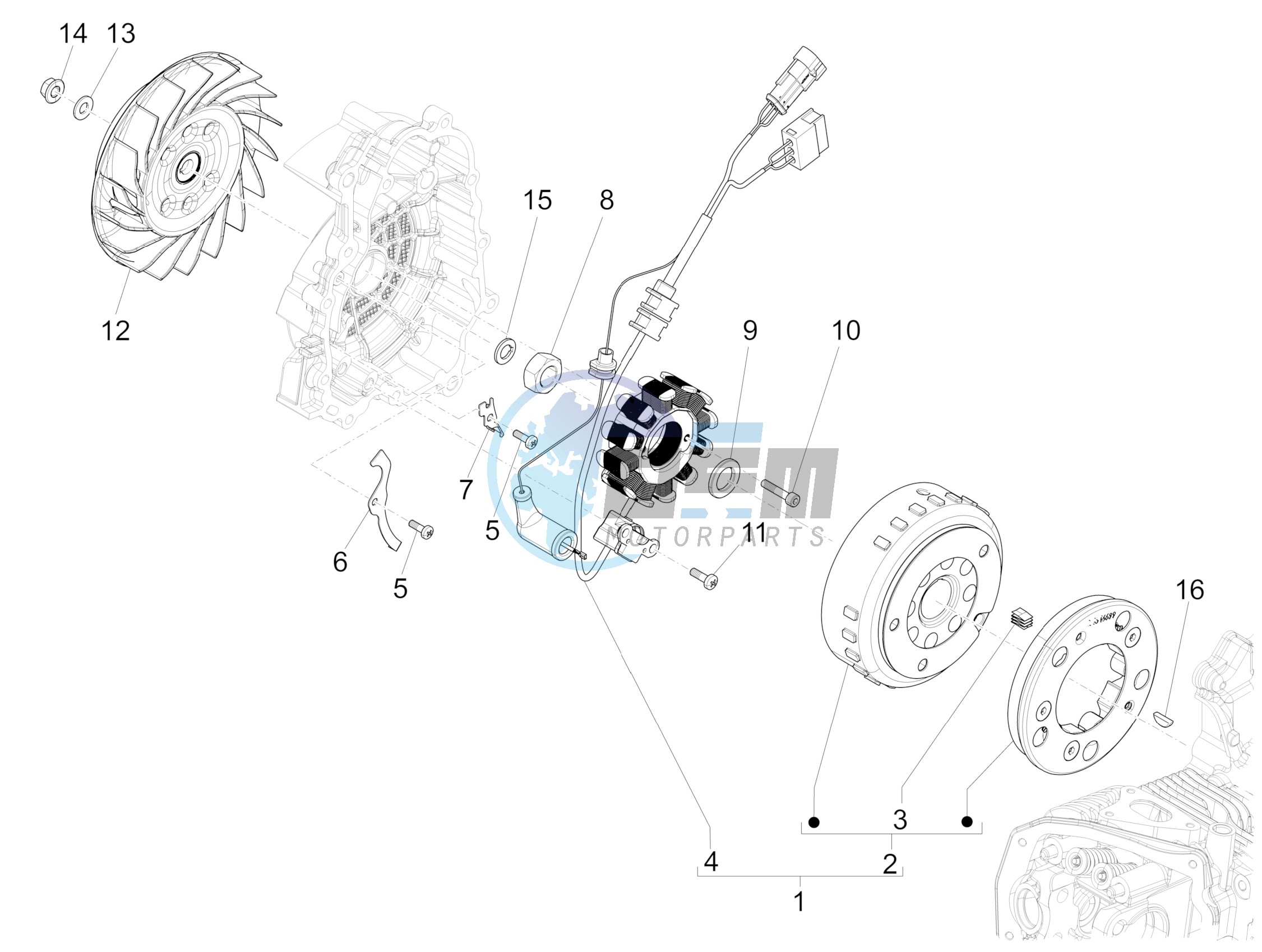 Flywheel magneto