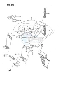 LT80 (P28) drawing REAR FENDER (MODEL M N P R S)