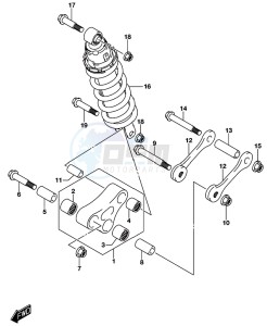 GSX-S750A drawing REAR CUSHION LEVER