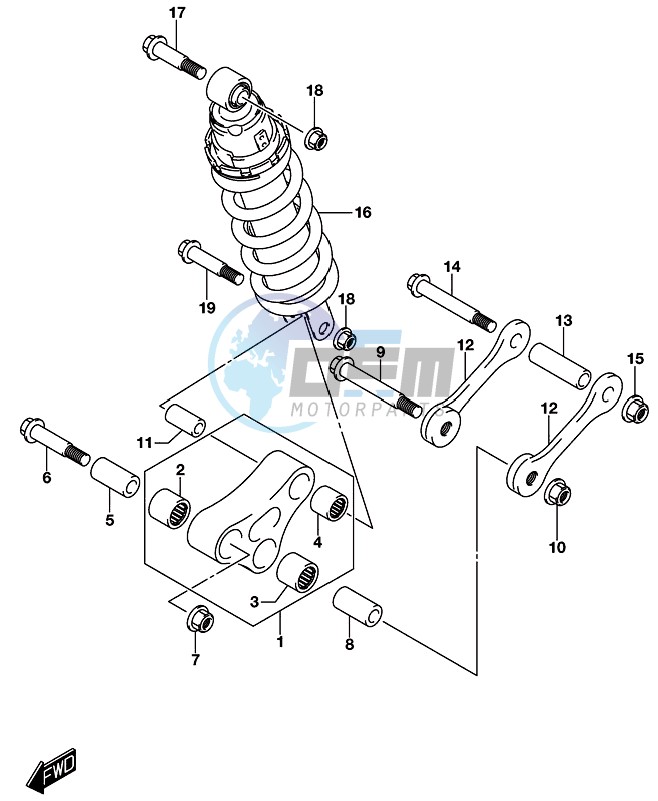 REAR CUSHION LEVER