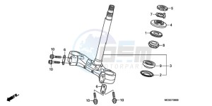 ST1300A9 Korea - (KO / ABS MME) drawing STEERING STEM