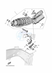 MT-09-SP MTN890D (BAMP) drawing REAR SUSPENSION