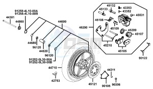 PEOPLE S 200 I drawing Front Wheel