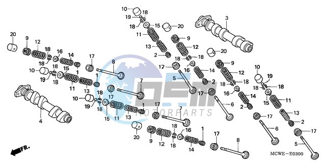 CAMSHAFT/VALVE (FRONT)