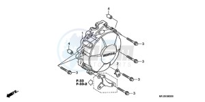 CBR600RR9 France - (F / CMF MME) drawing GENERATOR COVER