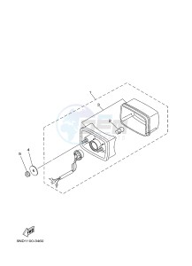 YFM450FWAD YFM45FGPAD GRIZZLY 450 EPS (1CTU 1CTV) drawing TAILLIGHT 2