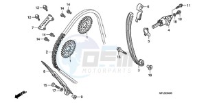 CBR1000RR9 Australia - (U / MME) drawing CAM CHAIN/TENSIONER