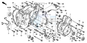 TRX680FA drawing REAR CRANKCASE COVER