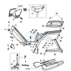 VOGUE LNA BE drawing FRAME AND SADDLE