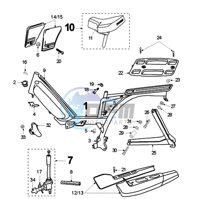 FRAME AND SADDLE